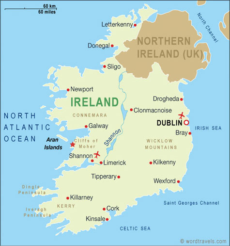 map ireland