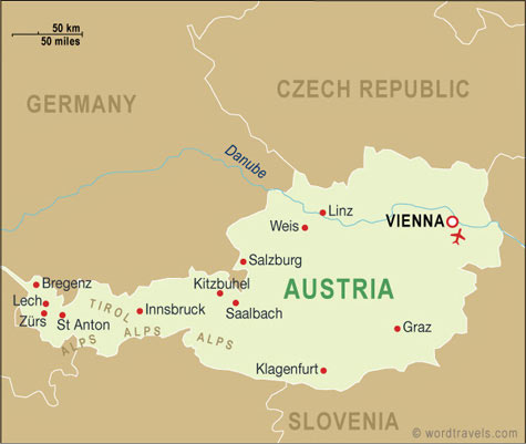 map Austria