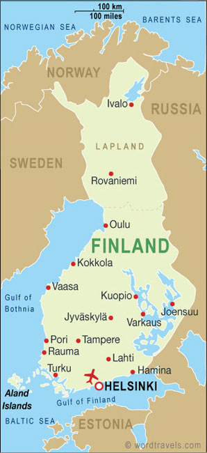 map Finland
