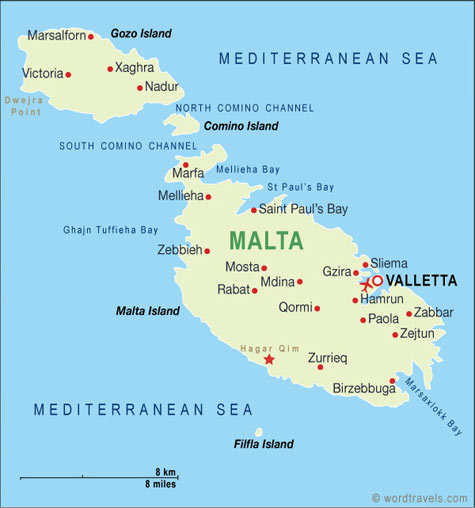 map malta