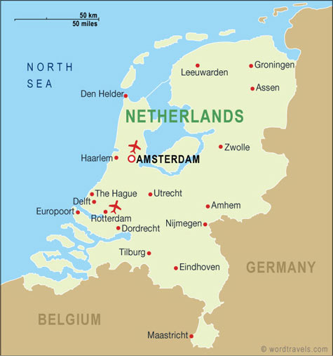 map netherlands