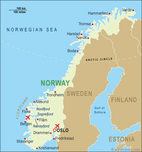 map Norway