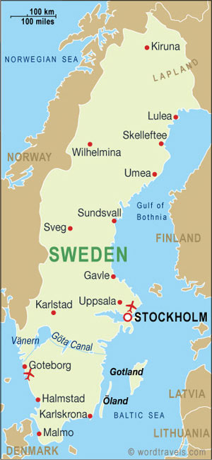 map Sweden