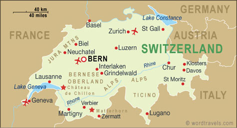 map switzerland