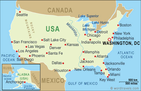 map USA